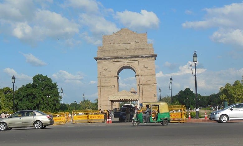 Delhi clear sky India Gate