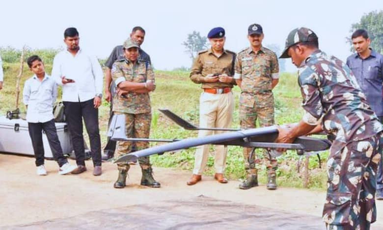 Drone surveillance for Telangana poll security in Mancherial