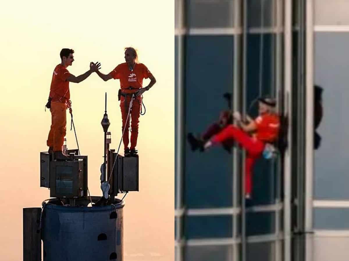 Watch: French 'spiderman' climbs Burj Khalifa