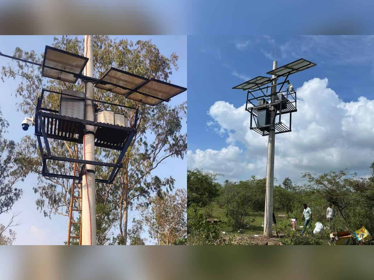Garuda CCTV cameras installed in Nagarhole wild life sanctuary ; First in south India
