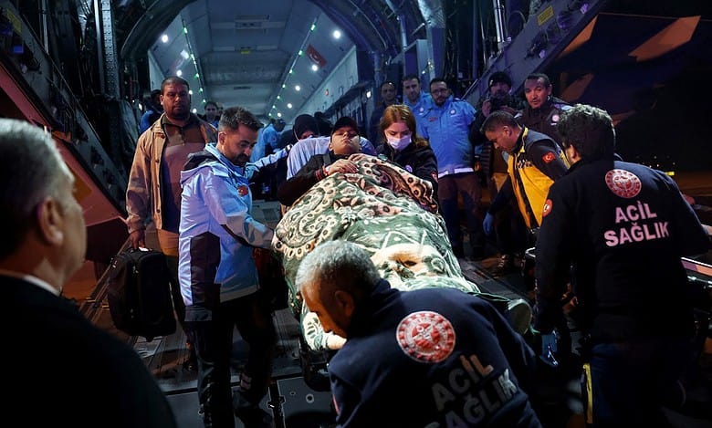 Patients from Gaza arrive in Turkey for treatment