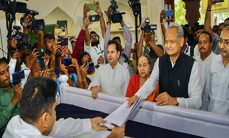 Rajasthan assembly polls: Ashok Gehlot files nomination papers from Sardarpura seat
