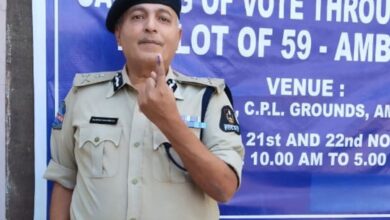 Hyderabad CP Sandeep Shandilya casts vote after resuming duty