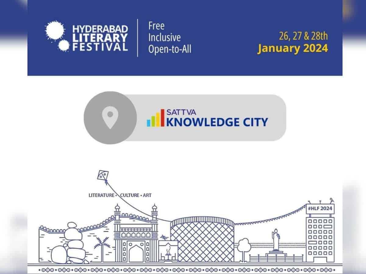 Hyderabad Literary Festival 2024 to be held at Sattva Knowledge City