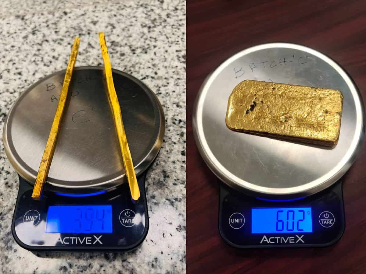 Hyderabad airport customs seize Rs 62.94L worth gold from 2 flights