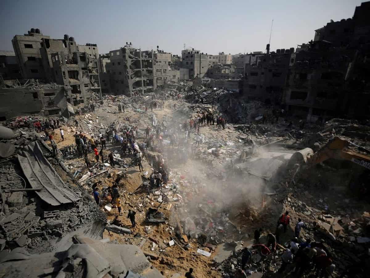 27 killed in Israeli airstrike near UNRWA school in Jabalia refugee camp; toll at 9056