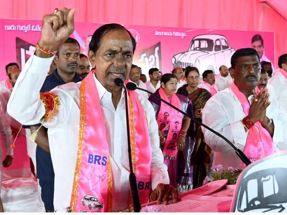 Congress leaders are seeking votes saying they will join BRS after winning: KCR