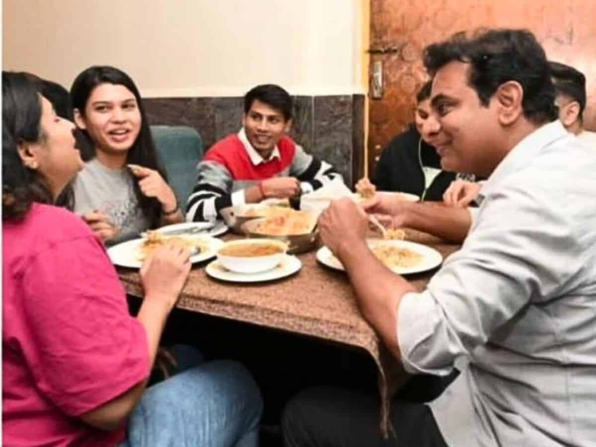 Hyderabad: KTR thrills Old City with surprise visit to Shadab Hotel