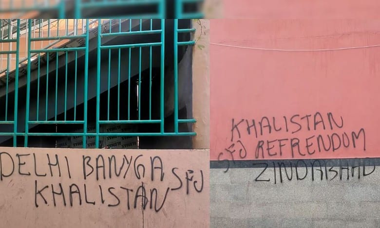 Pro-Khalistan graffiti in Delhi: Man held in Haryana, was offered money by Pannun