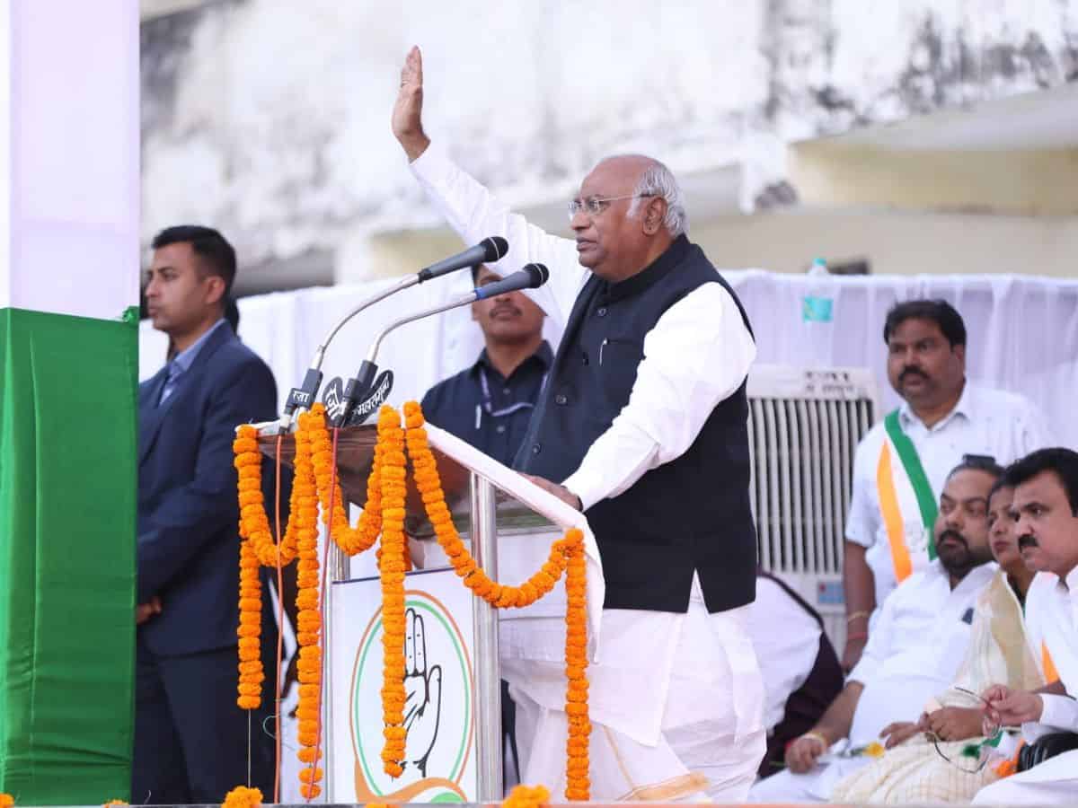 Mallikarjun Kharge in Chattisgarh