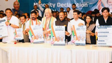 Telangana Cong minority declaration: Rs 4K cr budget, caste census promised