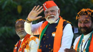 PM Modi's massive election roadshow takes over Hyderabad roads