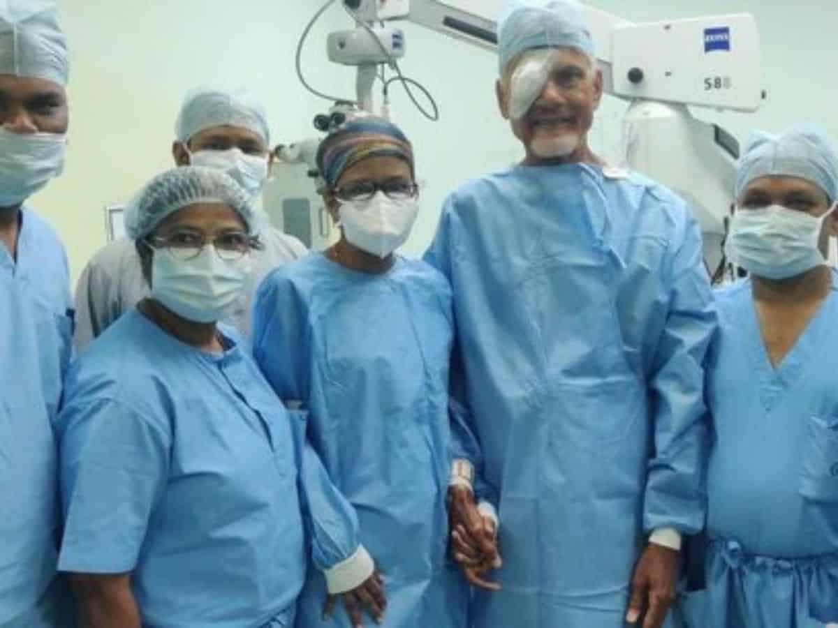 Chandrababu Naidu undergoes cataract surgery in Hyderabad