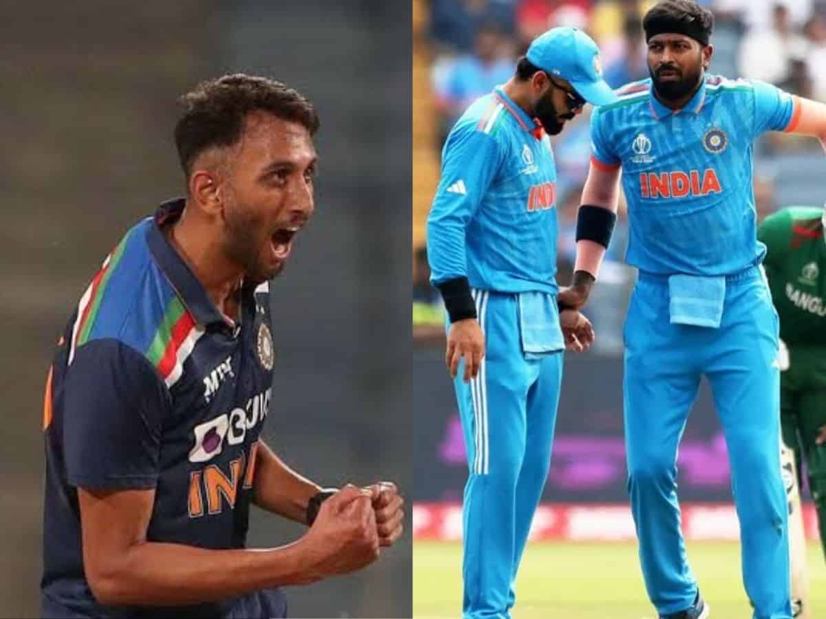 Prasidh Krishna replaces Hardik Pandya in India squad for World Cup 2023