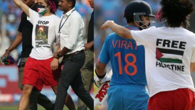 Pro-Palestine fan breaches security to reach Kohli in WC; detained