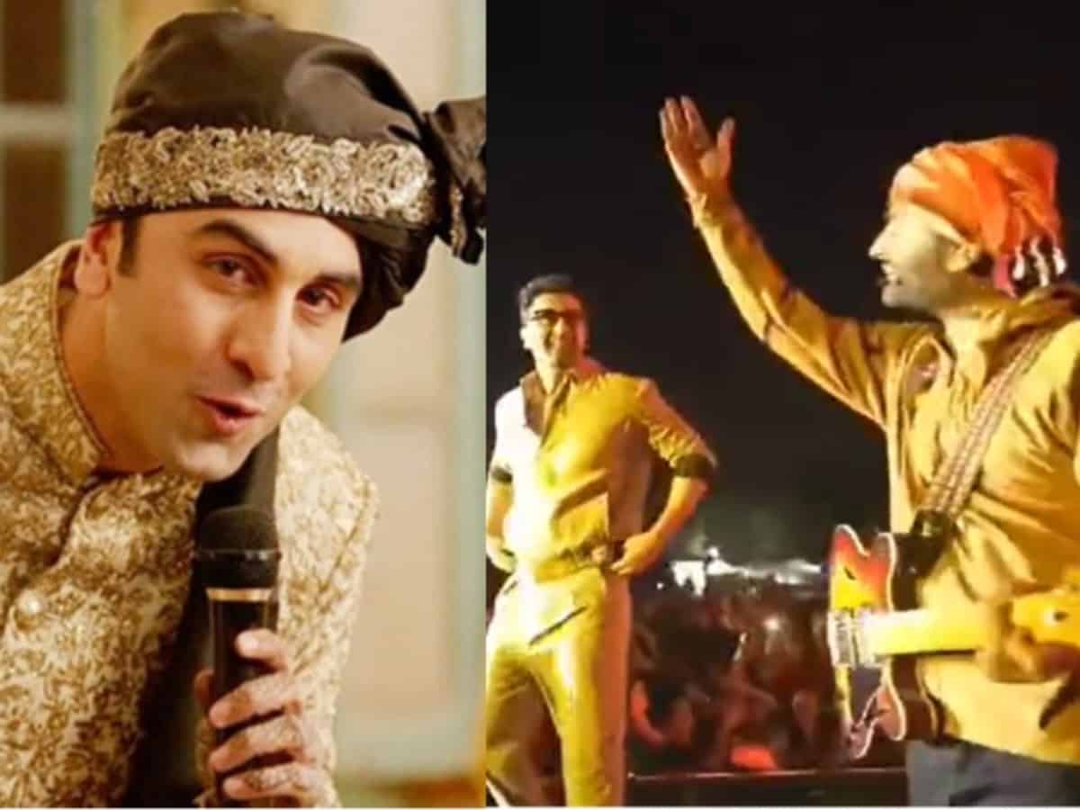 Ranbir Kapoor grooves to 'Channa Mereya', bows down to Arijit Singh on stage