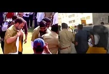 Video: Rahul Gandhi hops on auto ride in Hyderabad post gig workers meet