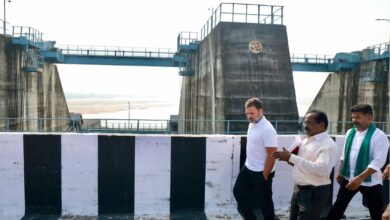 Rahul Gandhi visits Kaleshwaram; inspects Medigadda barrage