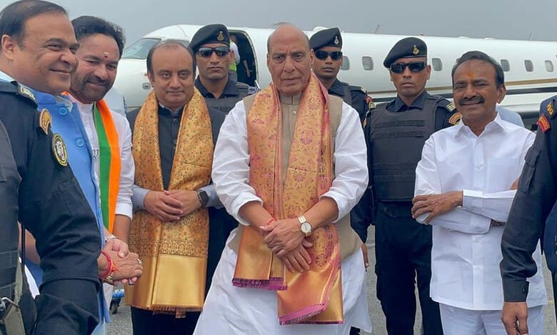The corrupt will be sent to jail, says Rajnath in Medchal, slams BRS