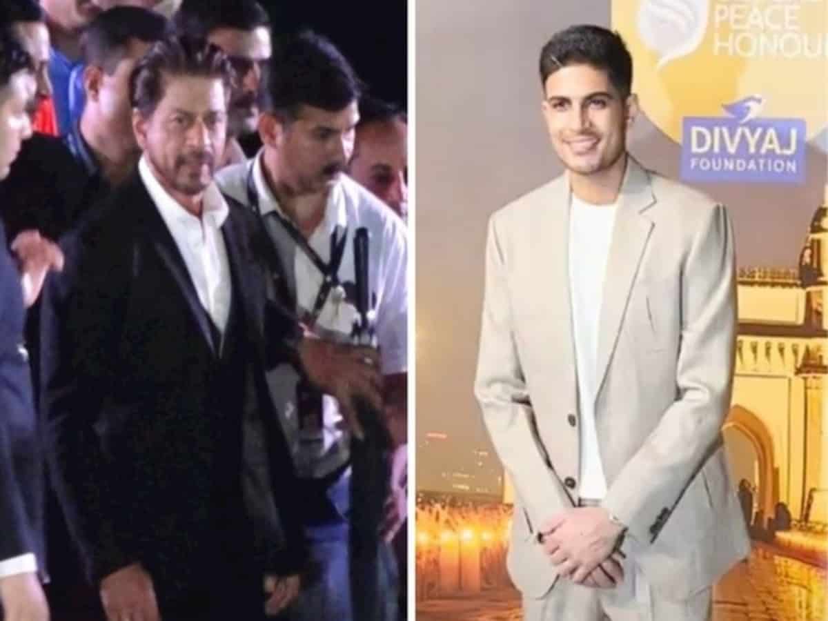 Tribute to 26/11 heroes: Shah Rukh Khan, Shubman Gill attend 'Global Peace Honours'