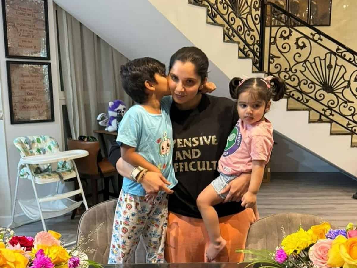 Sania Mirza celebrates bday in Dubai home with her two babies