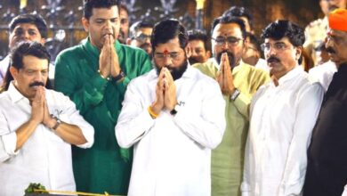 Shiv Sena at the memorial of Balasaheb Thackeray