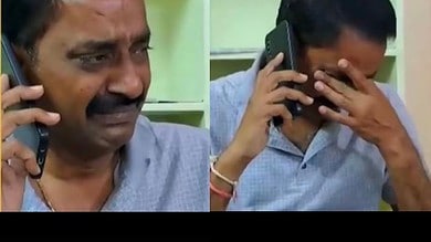 Telangana Cong leader Patel Ramesh Reddy weeps after denied Suryapet ticket