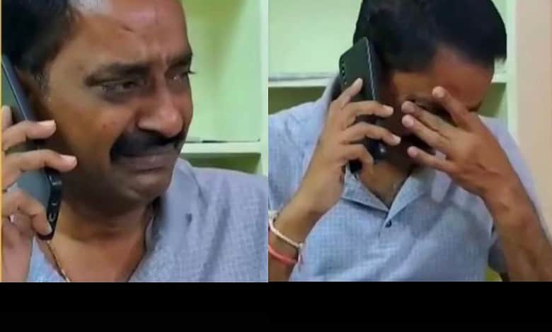 Telangana Cong leader Patel Ramesh Reddy weeps after denied Suryapet ticket