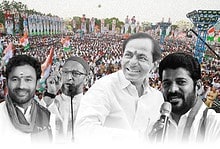 Betting on Telangana polls: Congress 58-60, BRS 49-51, BJP 5-6, AIMIM 7-8