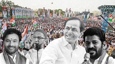 Betting on Telangana polls: Congress 58-60, BRS 49-51, BJP 5-6, AIMIM 7-8