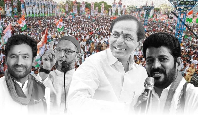 Betting on Telangana polls: Congress 58-60, BRS 49-51, BJP 5-6, AIMIM 7-8