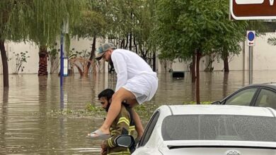 Watch: Lightning, thunder, heavy rain hit UAE; authorities issues safety alert