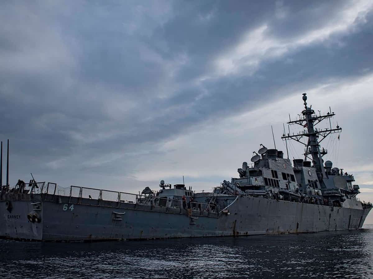 US warship shoots down drones launched from Yemen