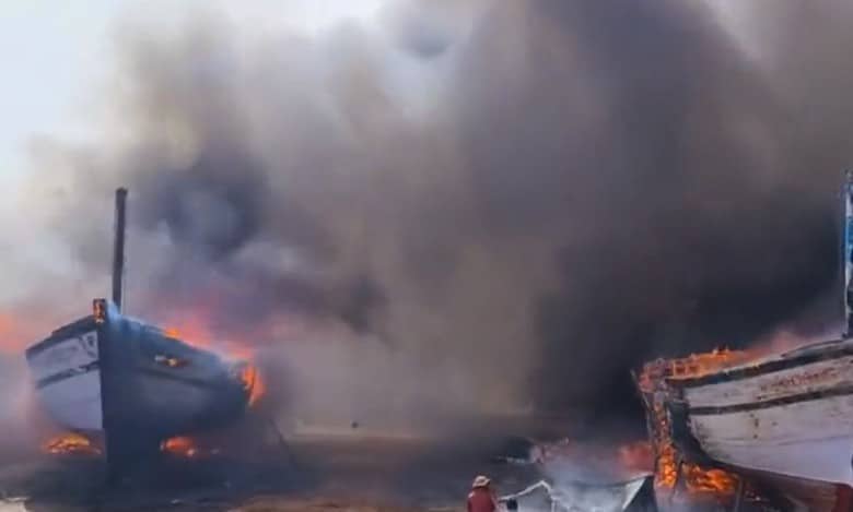 Udupi boat fire accident