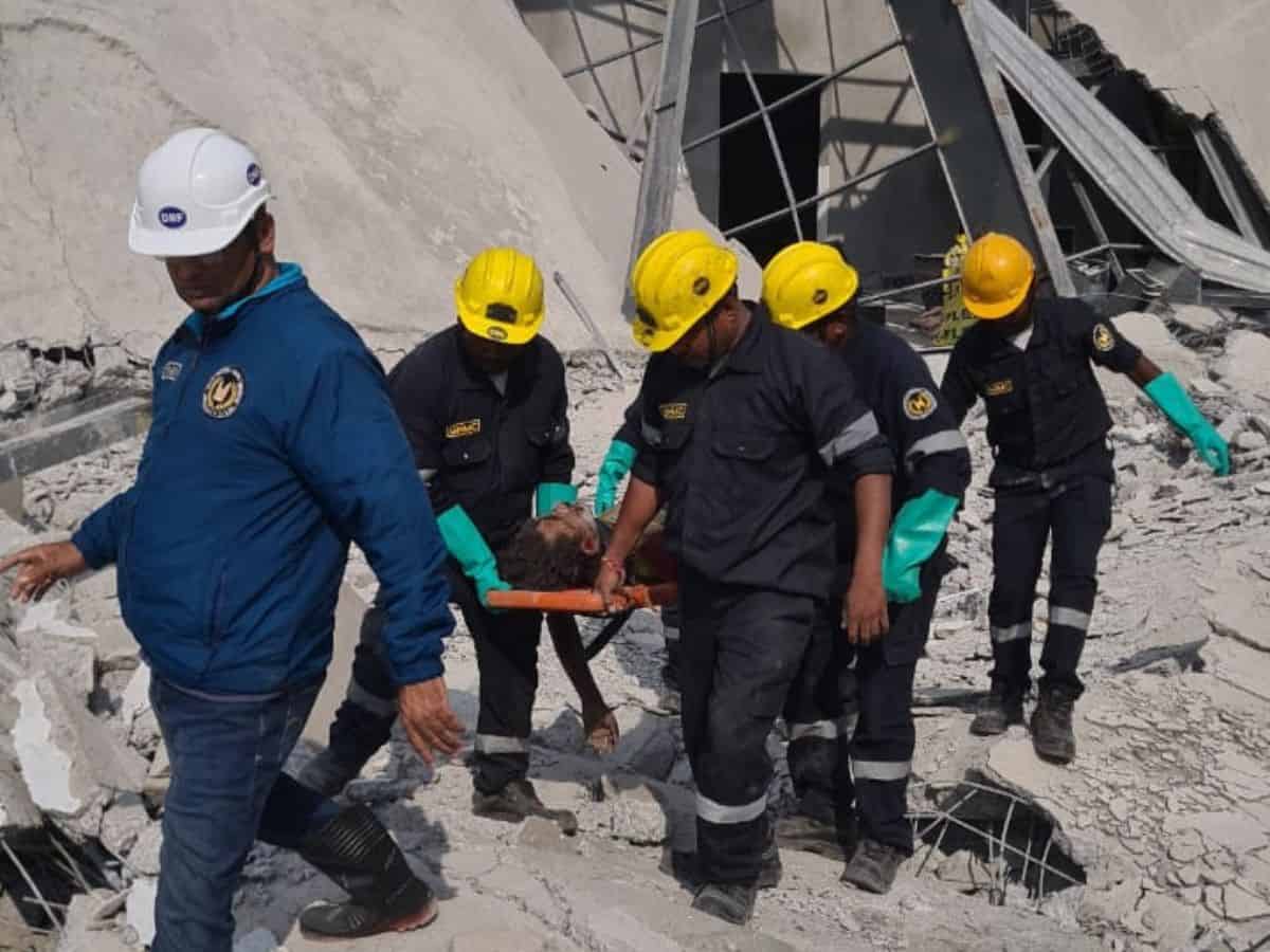 Moinabad indoor stadium collapse