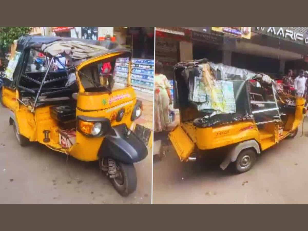 Visakhapatnam: 8 school children injured after auto collides with lorry