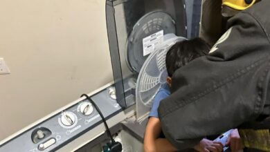 Saudi: Boy rescued from washing machine after getting stuck