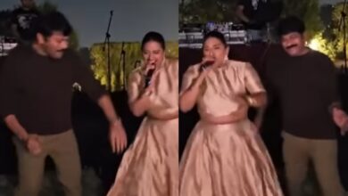 Chiranjeevi dances to SRK’s song at Diwali party in Hyderabad