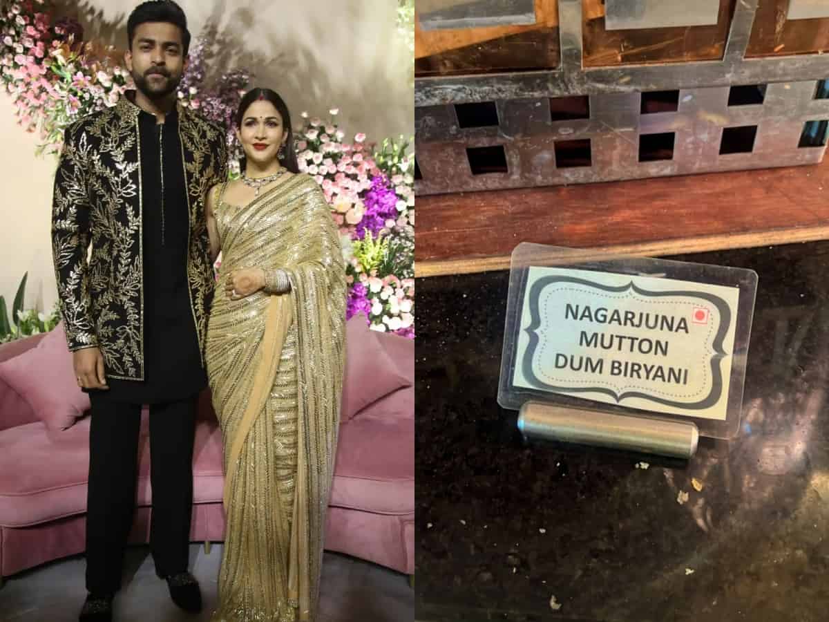 'Nagarjuna Mutton Biryani' at Varun-Lavanya's Hyd reception!