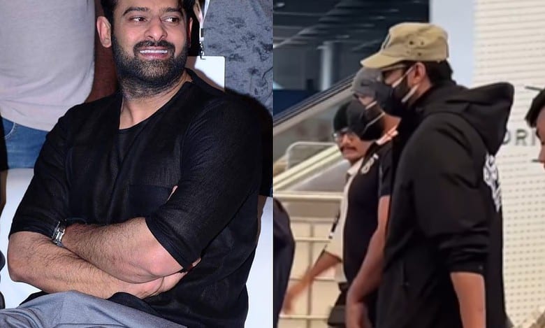 Prabhas spotted at Hyderabad airport after surgery - Watch