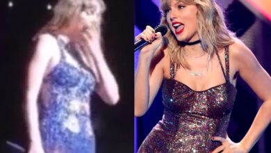 Watch: Taylor Swift struggles to breathe during her Brazil show