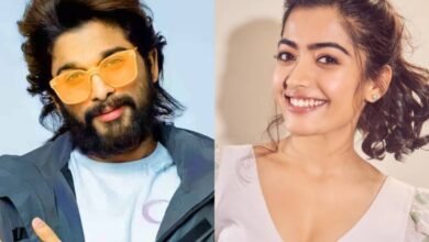 Rashmika Mandanna spotted at Allu Arjun's home in Hyd