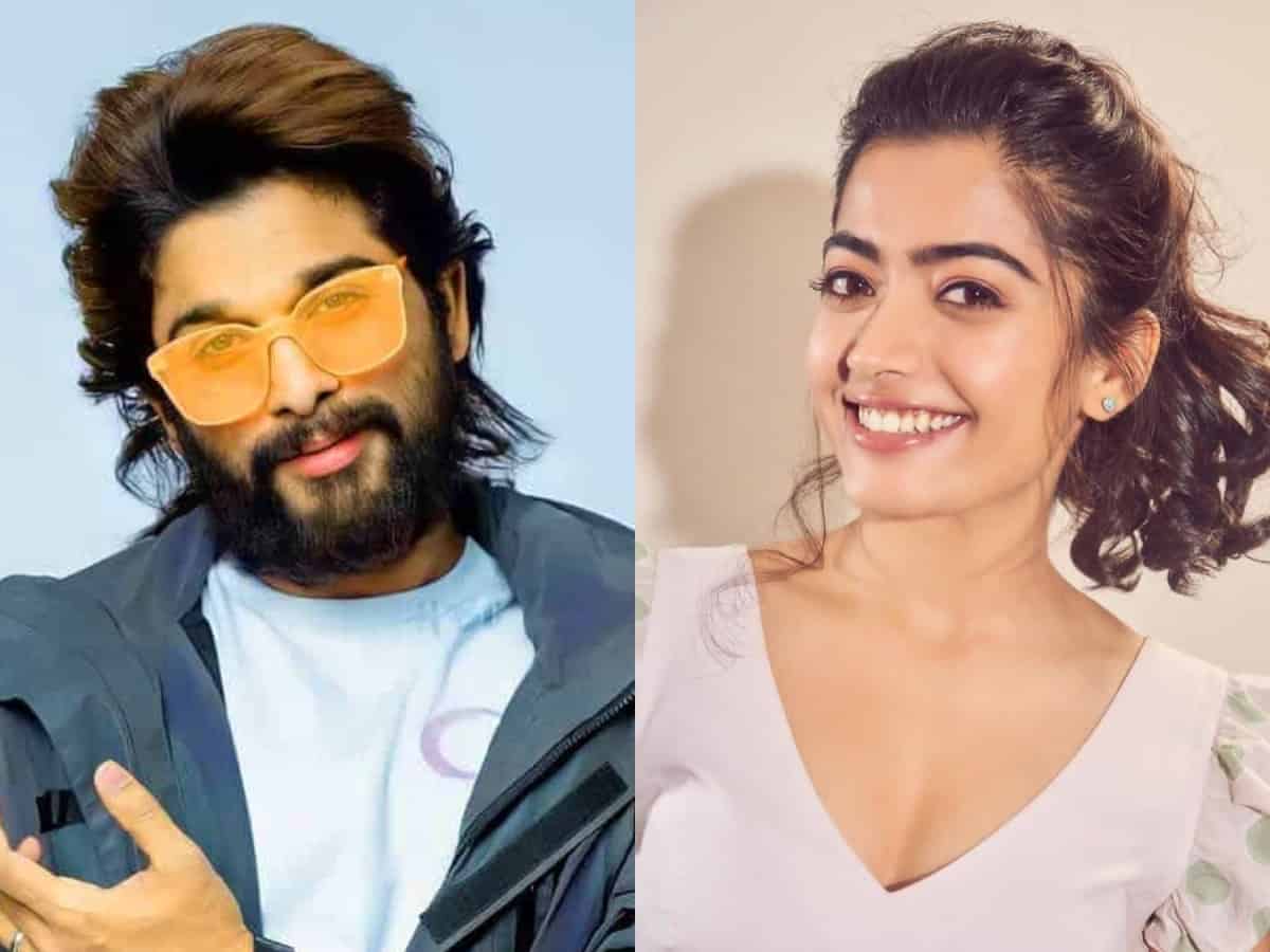 Rashmika Mandanna spotted at Allu Arjun's home in Hyd