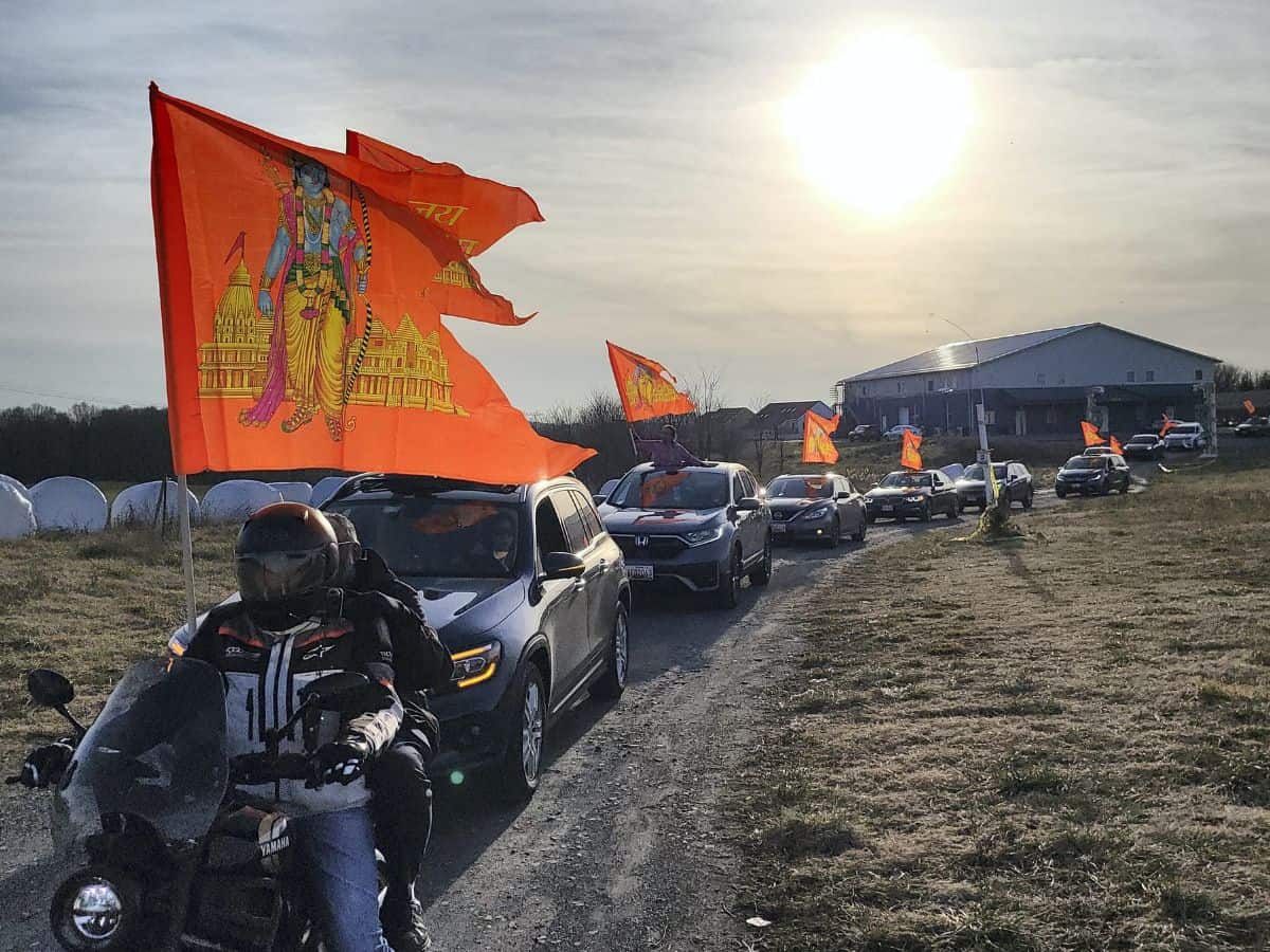 Ayodhya Ram mandir: Hindu Americans hold car rally in Washington