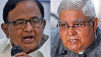 On Dhankar's 'Jat' remark, Chidambaram says 'disappointed'