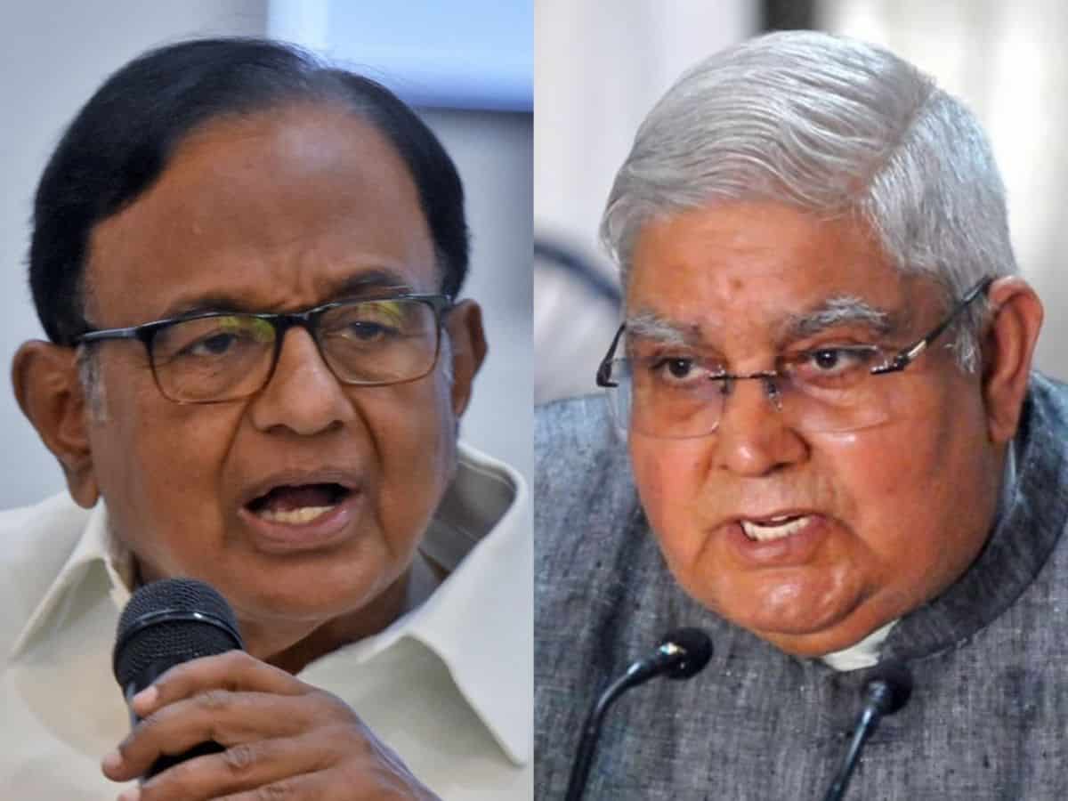 On Dhankar's 'Jat' remark, Chidambaram says 'disappointed'