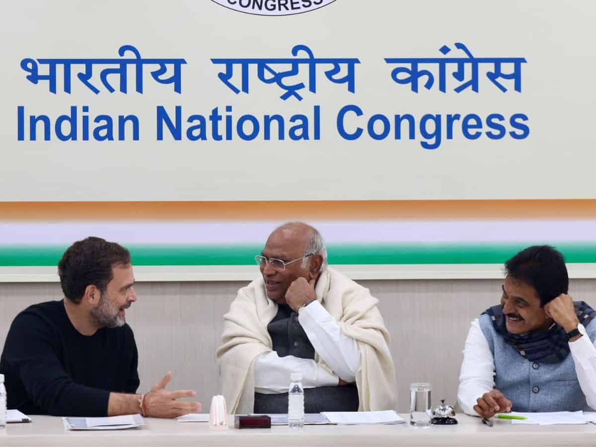 LS polls: Kharge, Rahul hold meet with Andhra Congress leaders
