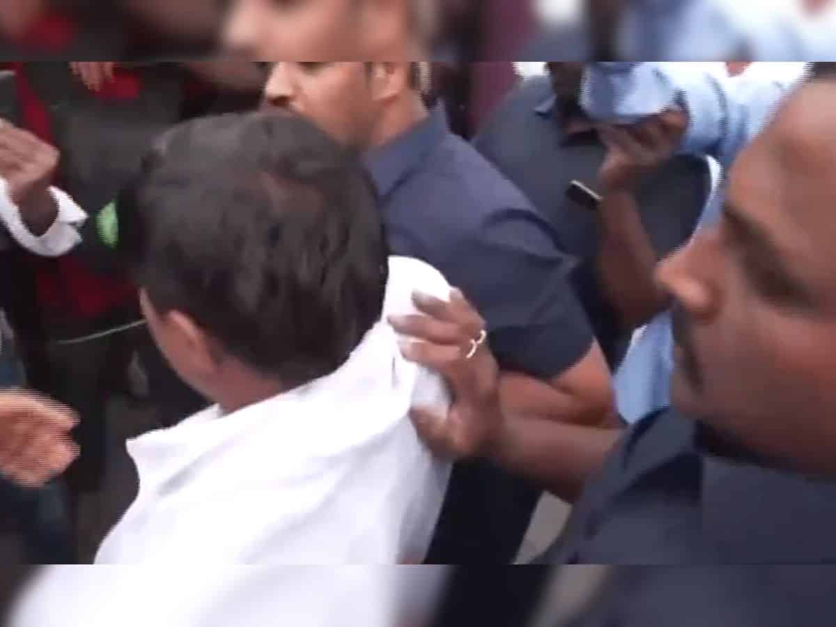 Watch: Man douses self in petrol demands Revanth Reddy be made CM