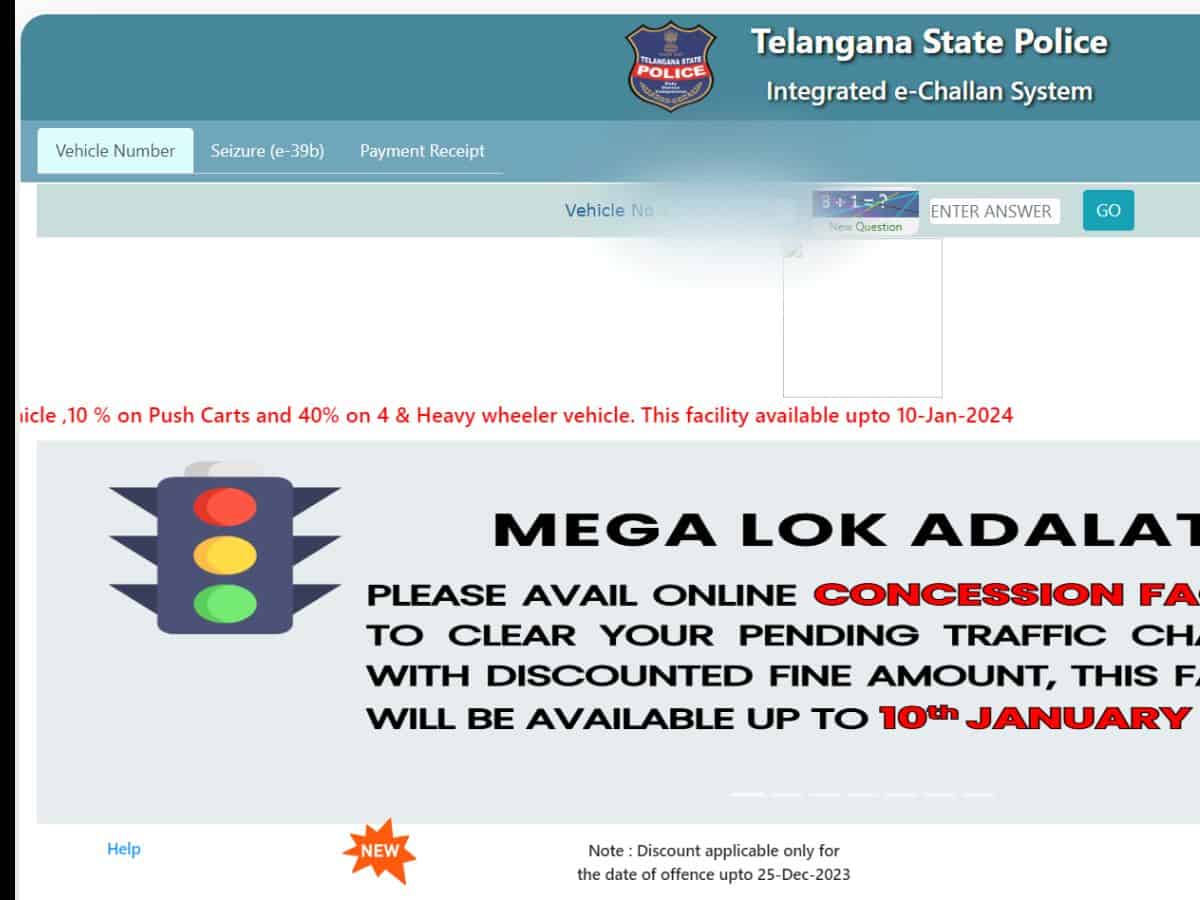 Telangana e-challan website defunct, fake websites surface  