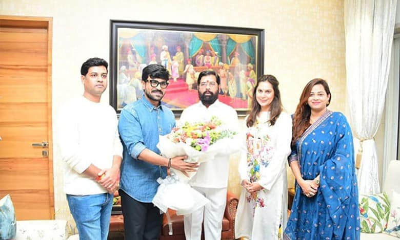 Ram Charan meets Maharashtra CM Eknath Shinde
